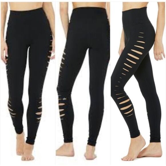 Alo Yoga High Waist Slice Capri Leggings Small - Picture 1 of 6